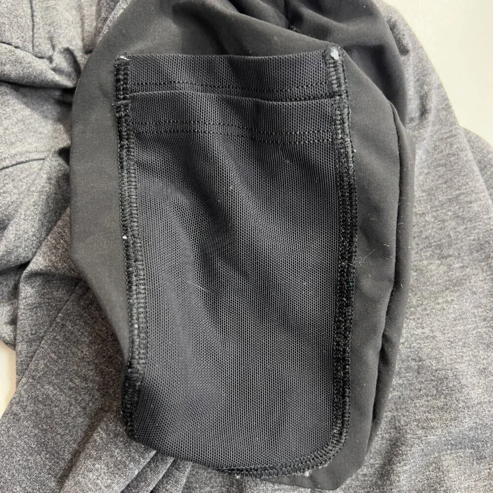 Lululemon Heathered Gray Drawstring Straight Leg Pants Size 4